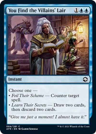 You Find the Villains Lair Adventures in the Forgotten Realms Magic card
