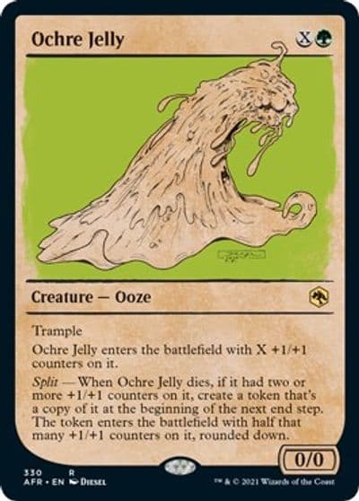 Ochre Jelly Showcase Adventures in the Forgotten Realms Magic card
