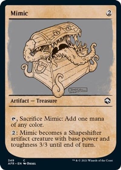 Mimic Showcase Adventures in the Forgotten Realms Magic card