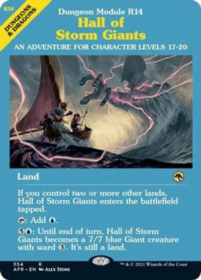 Hall of Storm Giants Dungeon Module Adventures in the Forgotten Realms Magic card