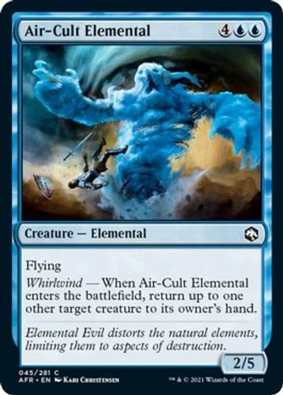 Air Cult Elemental Adventures in the Forgotten Realms Magic card