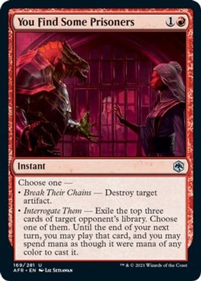 You Find Some Prisoners Adventures in the Forgotten Realms Magic card