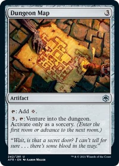 Dungeon Map Adventures in the Forgotten Realms Magic card