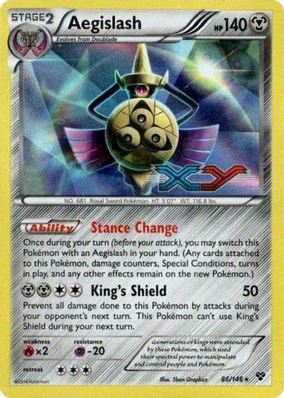 Aegislash (Prerelease) XY Promos Pokemon card