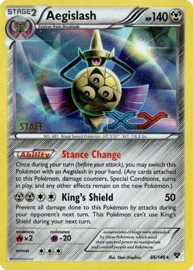 Aegislash (Prerelease) XY Promos Pokemon card