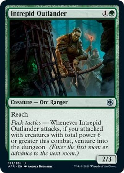 Intrepid Outlander Adventures in the Forgotten Realms Magic card