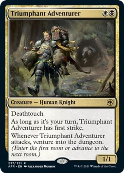 Triumphant Adventurer Adventures in the Forgotten Realms Magic card