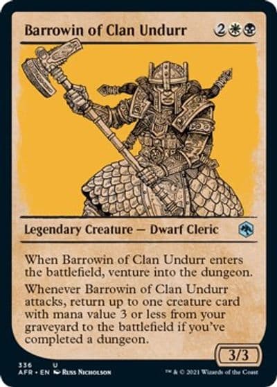 Barrowin of Clan Undurr Showcase Adventures in the Forgotten Realms Magic card