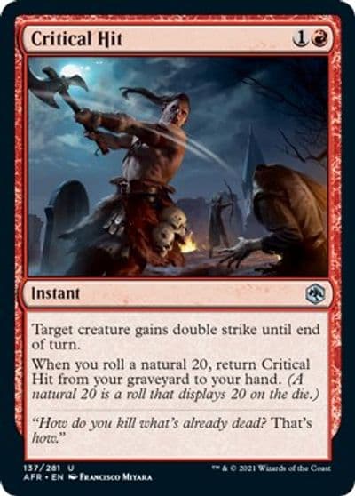 Critical Hit Adventures in the Forgotten Realms Magic card