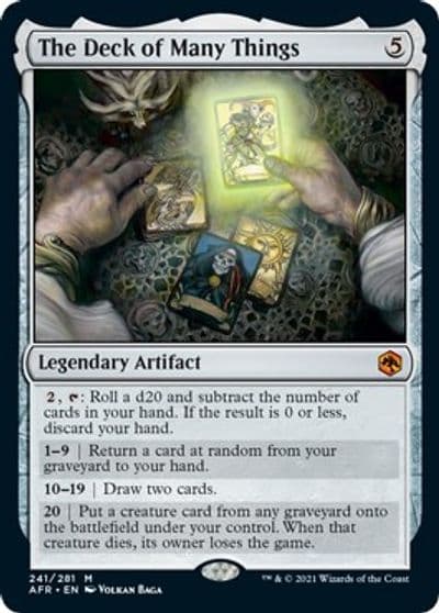 The Deck of Many Things Adventures in the Forgotten Realms Magic card