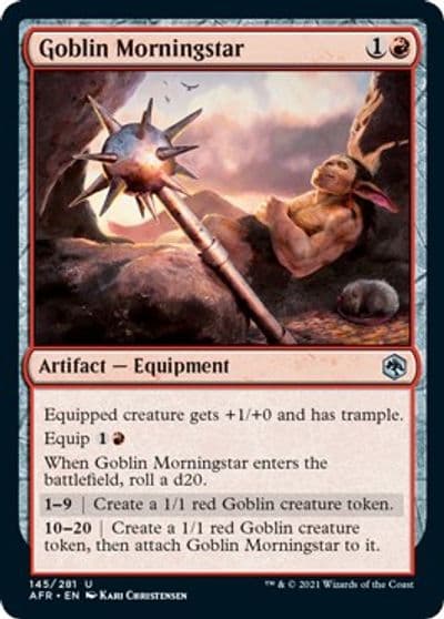 Goblin Morningstar Adventures in the Forgotten Realms Magic card