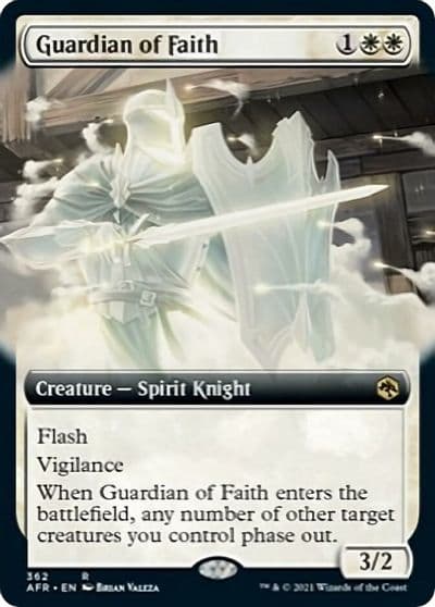 Guardian of Faith Extended Art Adventures in the Forgotten Realms Magic card