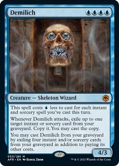 Demilich Adventures in the Forgotten Realms Magic card