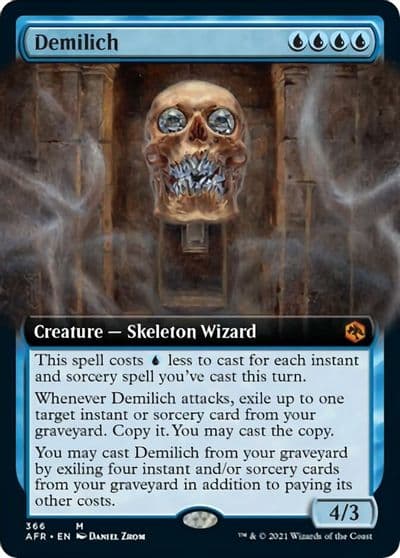 Demilich Extended Art Adventures in the Forgotten Realms Magic card