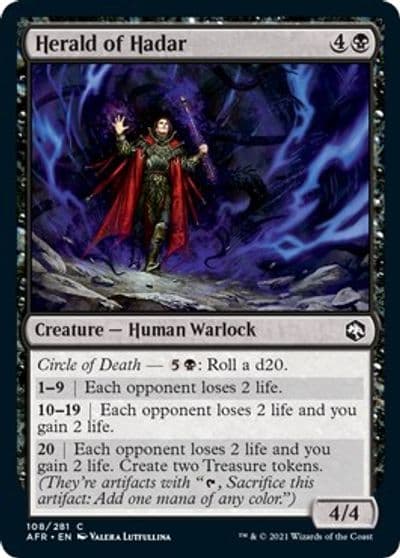 Herald of Hadar Adventures in the Forgotten Realms Magic card