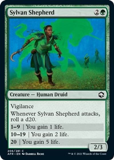 Sylvan Shepherd Adventures in the Forgotten Realms Magic card