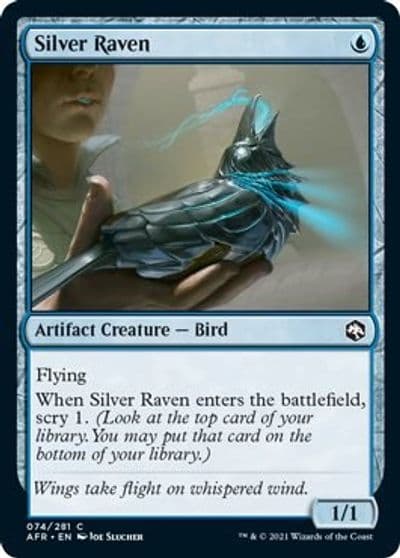 Silver Raven Adventures in the Forgotten Realms Magic card