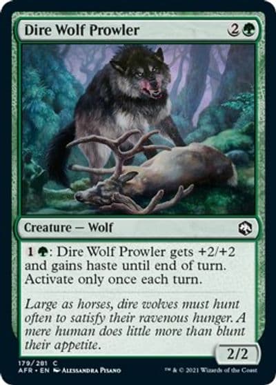 Dire Wolf Prowler Adventures in the Forgotten Realms Magic card