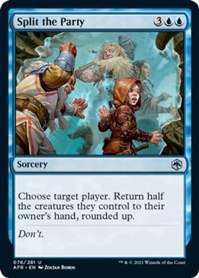 Split the Party Adventures in the Forgotten Realms Magic card