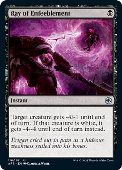 Ray of Enfeeblement Adventures in the Forgotten Realms Magic card