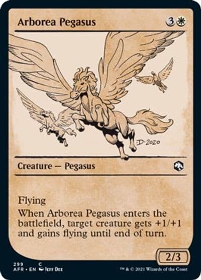 Arborea Pegasus Showcase Adventures in the Forgotten Realms Magic card