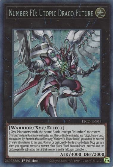 Number F0 Utopic Draco Future CR King's Court Yu-Gi-Oh! card