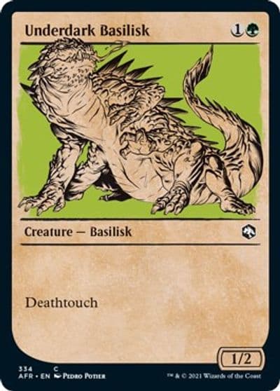 Underdark Basilisk Showcase Adventures in the Forgotten Realms Magic card