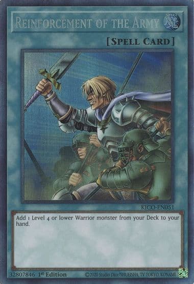 Reinforcement of the Army CR King's Court Yu-Gi-Oh! card