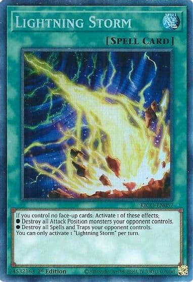 Lightning Storm CR King's Court Yu-Gi-Oh! card