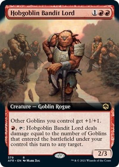 Hobgoblin Bandit Lord Extended Art Adventures in the Forgotten Realms Magic card