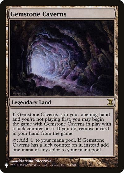 Gemstone Caverns The List Reprints Magic card
