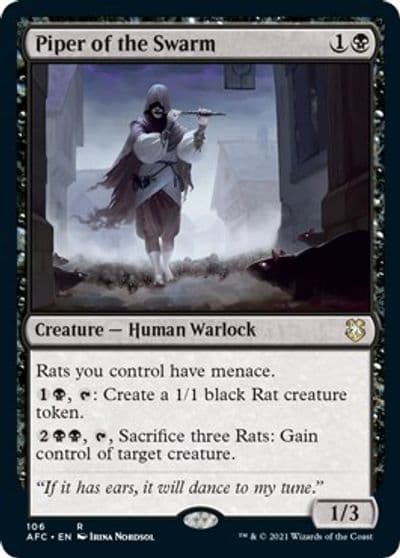 Piper of the Swarm Commander: Adventures in the Forgotten Realms Magic card