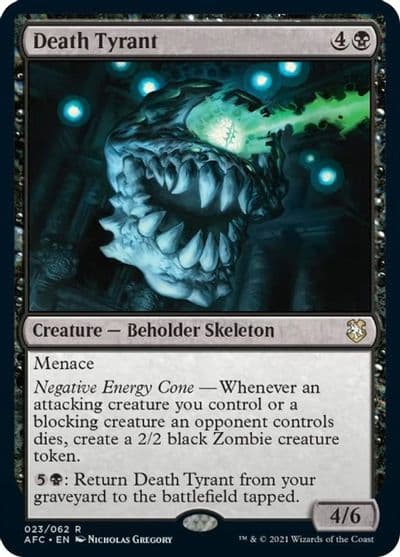 Death Tyrant Commander: Adventures in the Forgotten Realms Magic card
