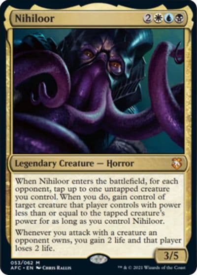Nihiloor Commander: Adventures in the Forgotten Realms Magic card