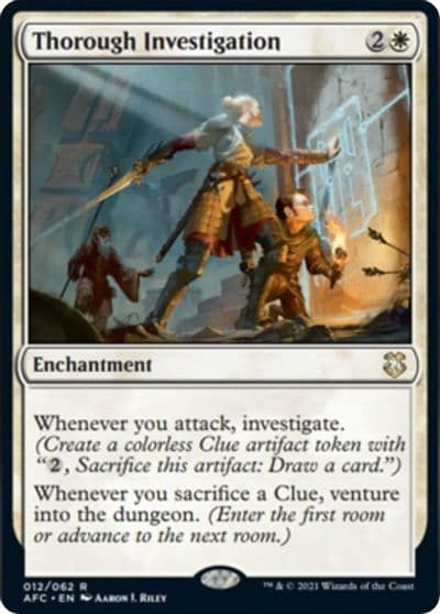 Thorough Investigation Commander: Adventures in the Forgotten Realms Magic card