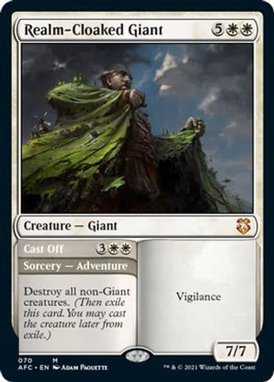 Realm Cloaked Giant Commander: Adventures in the Forgotten Realms Magic card