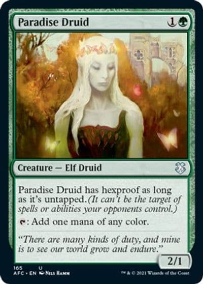 Paradise Druid Commander: Adventures in the Forgotten Realms Magic card