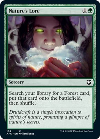 Natures Lore Commander: Adventures in the Forgotten Realms Magic card