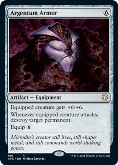 Argentum Armor Commander: Adventures in the Forgotten Realms Magic card
