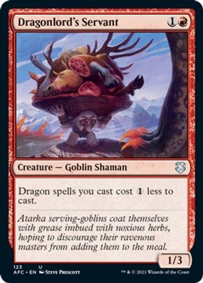Dragonlords Servant Commander: Adventures in the Forgotten Realms Magic card