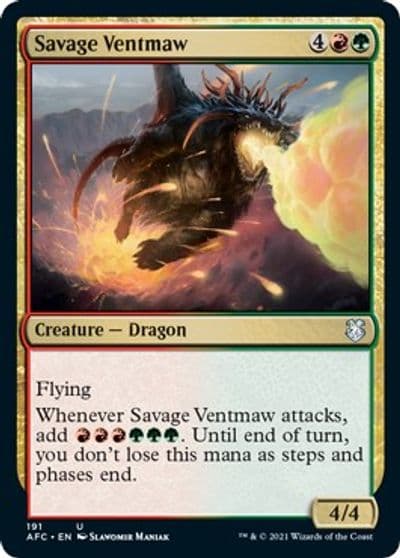 Savage Ventmaw Commander: Adventures in the Forgotten Realms Magic card