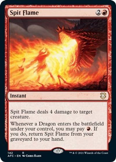 Spit Flame Commander: Adventures in the Forgotten Realms Magic card