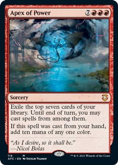 Apex of Power Commander: Adventures in the Forgotten Realms Magic card