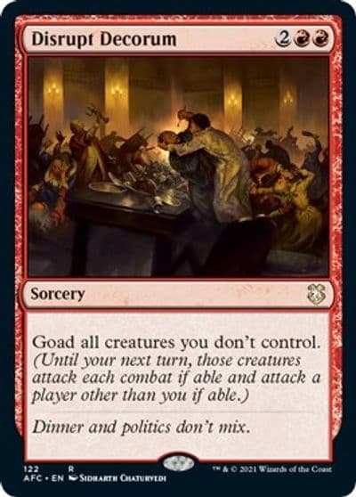 Disrupt Decorum Commander: Adventures in the Forgotten Realms Magic card