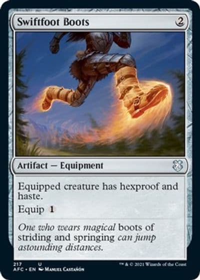 Swiftfoot Boots Commander: Adventures in the Forgotten Realms Magic card