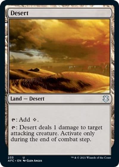 Desert Commander: Adventures in the Forgotten Realms Magic card