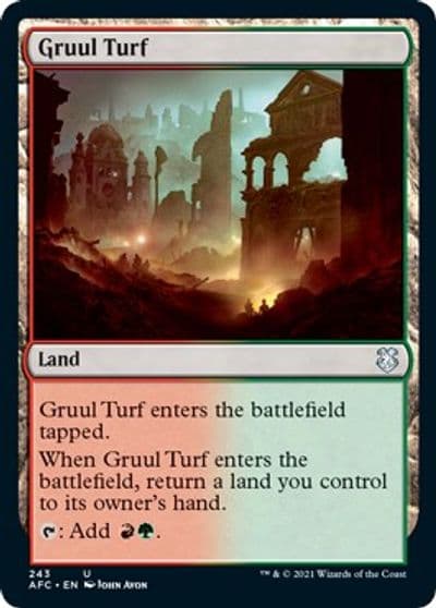 Gruul Turf Commander: Adventures in the Forgotten Realms Magic card