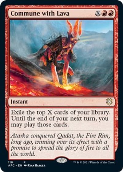 Commune with Lava Commander: Adventures in the Forgotten Realms Magic card