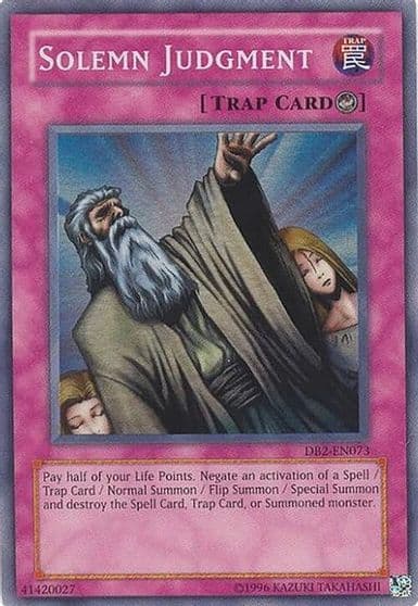 Solemn Judgment Dark Beginning 2 Yu-Gi-Oh! card