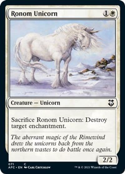 Ronom Unicorn Commander: Adventures in the Forgotten Realms Magic card